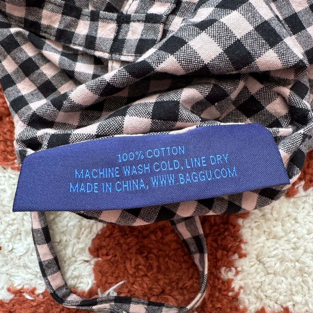Baggu flannel gingham tote - Picture 4 of 4